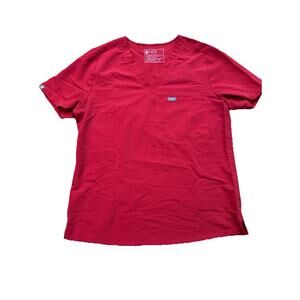 Figs Scrubs Women Technical Collection SET Joggers L top/LP bottom Red